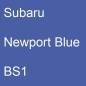 Preview: Subaru, Newport Blue, BS1.